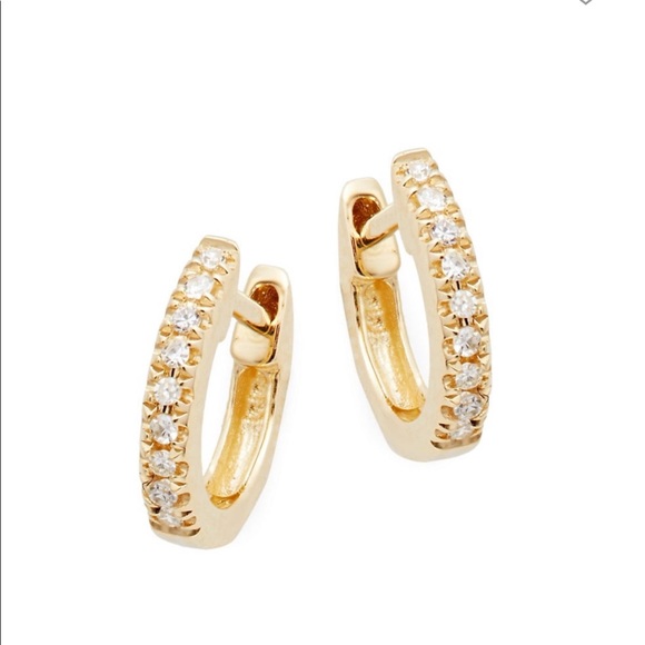 Small diamond hoops